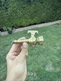 Restored Antique Magic Brass Fire Nozzle Pat Date 1897 Rare Beauty. Z9