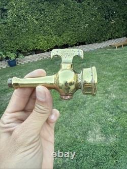 Restored Antique Magic Brass Fire Nozzle Pat Date 1897 Rare Beauty. Z9