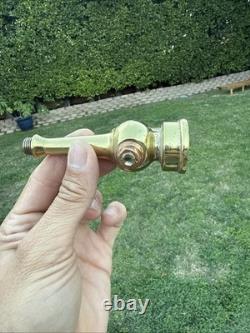 Restored Antique Magic Brass Fire Nozzle Pat Date 1897 Rare Beauty. Z9
