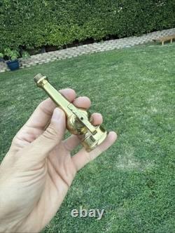 Restored Antique Magic Brass Fire Nozzle Pat Date 1897 Rare Beauty. Z9