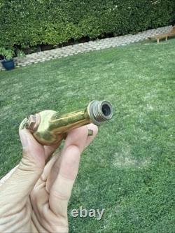 Restored Antique Magic Brass Fire Nozzle Pat Date 1897 Rare Beauty. Z9
