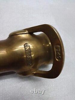 Riepling Brass Fire Hose Nozzle Antique