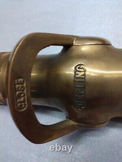 Riepling Brass Fire Hose Nozzle Antique