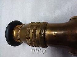 Riepling Brass Fire Hose Nozzle Antique