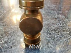 Rival solid Brass Fire Nozzle 6.5 made in France on / off lever
