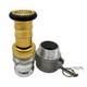 Safby Fire Hose Nozzle Npsh/npt Thermoplastic 2 Inch Brass Set, Brass