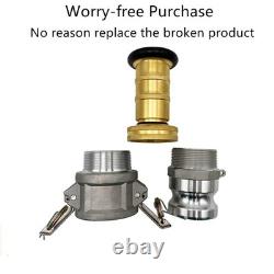 SAFBY Fire Hose Nozzle NPSH/NPT Thermoplastic 2 inch brass set, Brass