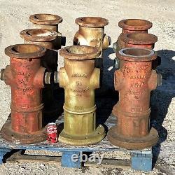 SALVAGE MUELLER FIRE HYDRANTS, Lot of 8, 23 Tall, 123 lbs each, 1986