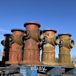 SALVAGE MUELLER FIRE HYDRANTS, Lot of 8, 23 Tall, 123 lbs each, 1986