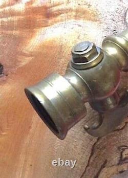 SOLID BRASS 19th CENTURY SUPERB STYLE HIGH PRESSURE FIRE NOZZLE