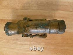 S. S. United Sates N. Y. Ocean Liner Brass Fire Hose Fognozl All Purpose Nozzle