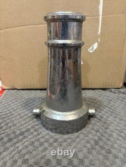 Samuel Eastman Co. Mfrs. Concord N. H Chrome Brass 1 3/4 In Fire Nozzle