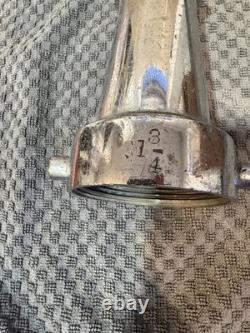 Samuel Eastman Co. Mfrs. Concord N. H Chrome Brass 1 3/4 In Fire Nozzle