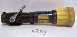 Select-O-Matic Fire Hose Nozzle Elkhart Brass SM-30FLP 1.5 75-325 GPM 75 PSI