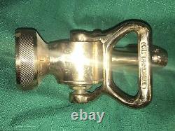 Set of 3 Vintage Navy Type Fire Department Fire Fighting Nozzles
