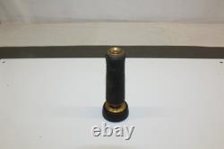 Solid Brass Fire Nozzle Style Hose Sprayer 4 With Coated Rubber Grip