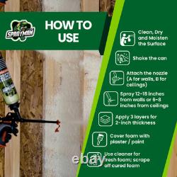 Sprayman Spray Foam Insulation Kit Closed Cell Expanding Fire Rated 720 BdFt 36P