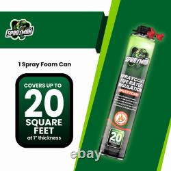 Sprayman Spray Foam Insulation Kit Closed Cell Expanding Fire Rated 720 BdFt 36P