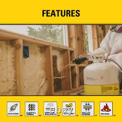 Stanley Spray Foam Insulation Kit Closed Cell Self Expanding Class A Fire Rated