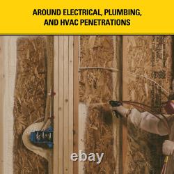 Stanley Spray Foam Insulation Kit Closed Cell Self Expanding Class A Fire Rated