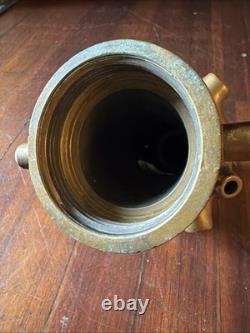 Super Rare Greenberg Bresnan fire hose cellar nozzle Solid Brass? Seen Action