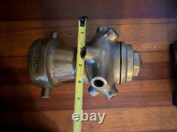 Super Rare Greenberg Bresnan fire hose cellar nozzle Solid Brass? Seen Action