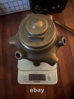 Super Rare Greenberg Bresnan fire hose cellar nozzle Solid Brass? Seen Action