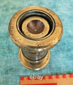 Superb Bronze / Brass Antique Fire Mans Hose Nozzle King George Stamped