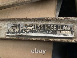 The New Peerless Hose Clamp Kellam Mfg fire fighting hose shut off vintage
