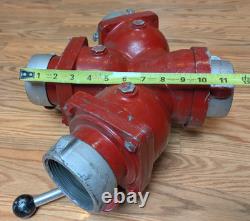 Tork Loc 2582 AKRON Brass Fire Hose Siamese 3 Way Adapter Hydrant Splitter FDNY