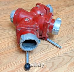 Tork Loc 2582 AKRON Brass Fire Hose Siamese 3 Way Adapter Hydrant Splitter FDNY
