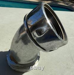 Two Elkhart Brass Fire Hose Connectors/Adapters/Couplers