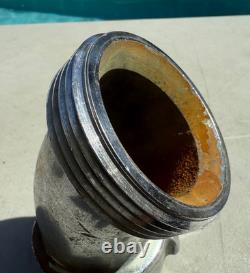 Two Elkhart Brass Fire Hose Connectors/Adapters/Couplers