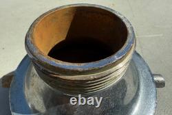 Two Elkhart Brass Fire Hose Connectors/Adapters/Couplers