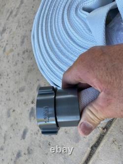 Two-Fire Hoses & Brass Nozzle, 2 x 98.4 feet each