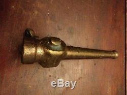 UNIQUE Antique 9 inch Solid Brass Fire Nozzle