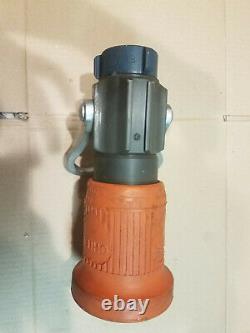 USED Elkhart Chief Brass Fire Hose Spray Nozzle