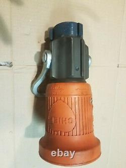 USED Elkhart Chief Brass Fire Hose Spray Nozzle