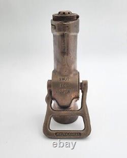 US Brass Ship Fire Fog Nozzle Akron 1 ½ 4NAP