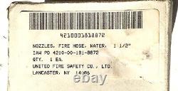 United Fire Safety co Fire Hose Nozzle 1575-1 1/2 (lot of 9)