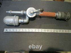 Unusual 1935 Design Dual Function Stream / Fog Akron Brass Co. Fire Hose Nozzle