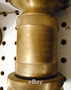 Used 3 # 463 1 1/2 Inch Powhatan All Fog Dnq Fire Hose Nozzles & Elkhart L205b