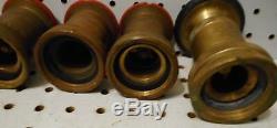 Used 3 # 463 1 1/2 Inch Powhatan All Fog Dnq Fire Hose Nozzles & Elkhart L205b