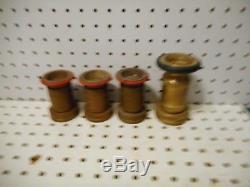 Used 3 # 463 1 1/2 Inch Powhatan All Fog Dnq Fire Hose Nozzles & Elkhart L205b