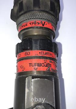 Used Akron Turbojet Style 1701 1 (No Pistol Grip) Fire Hose Nozzle