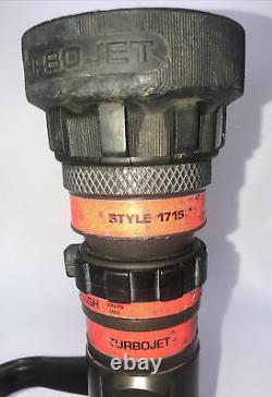 Used Akron Turbojet Style 1715 1-1/2 Fire Hose Nozzle 1.5 NH