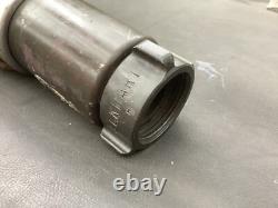 Used Elkhart brass Fire Nozzle 1.5 dia input twist adjust
