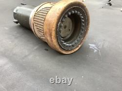 Used Elkhart brass Fire Nozzle 1.5 dia input twist adjust