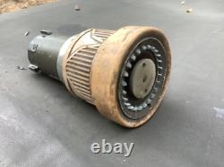 Used Elkhart brass Fire Nozzle 1.5 dia input twist adjust