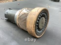 Used Elkhart brass Fire Nozzle 1.5 dia input twist adjust